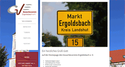 Desktop Screenshot of gv-ergoldsbach.de